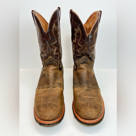 Double H Boots Men’s Size 11.5D Brown Leather Peeling Little Bit. Style DH3548 - Picture 1 of 13